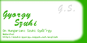 gyorgy szuhi business card